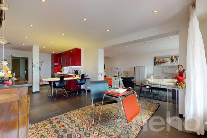 Appartement entièrement rénové plein centre Champéry, vue panoramique (5)