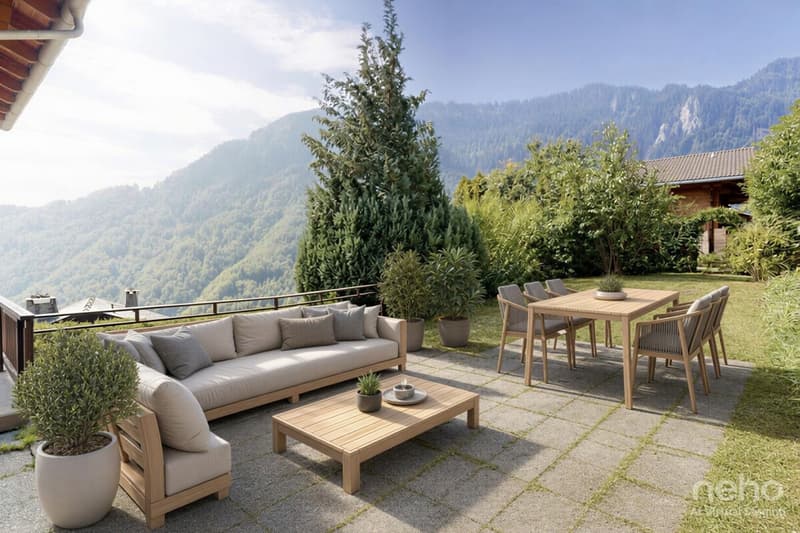 Chalet à Miex : calme absolu et vue panoramique sur les montagnes (5)