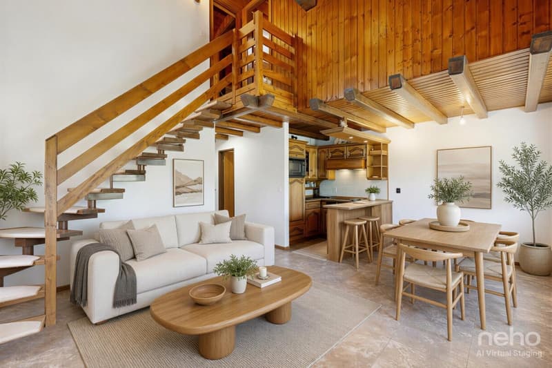 Charmant duplex de 2,5 pièces en résidence secondaire à Lax (Valais) (4)
