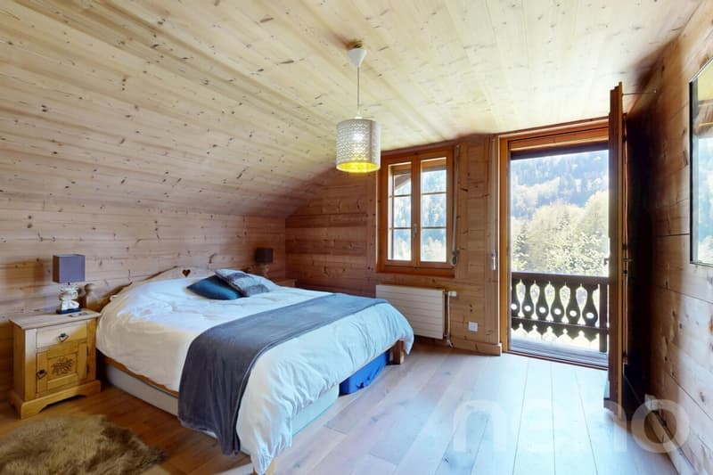 Chalet familial de charme avec vue panoramique à Val-d?Illiez (8)