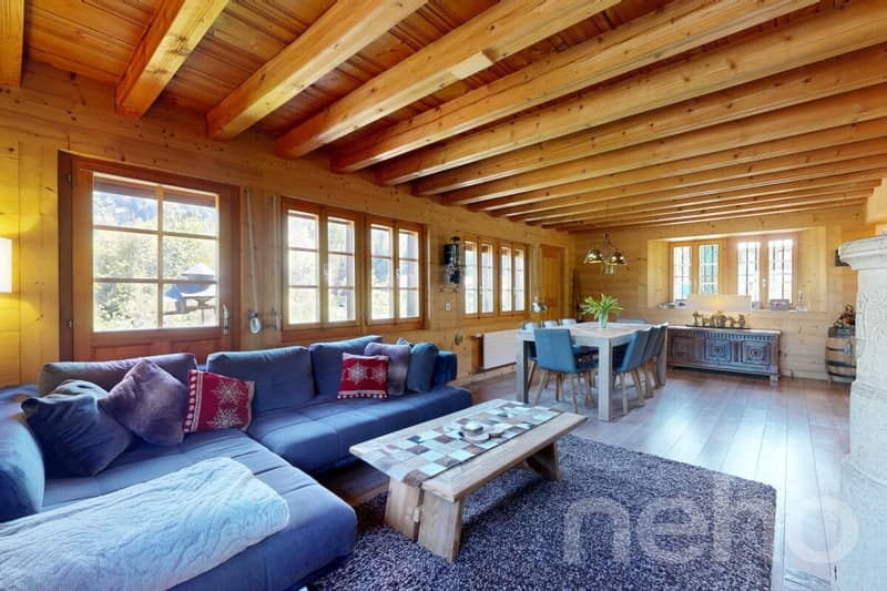 Chalet familial de charme avec vue panoramique à Val-d?Illiez (4)