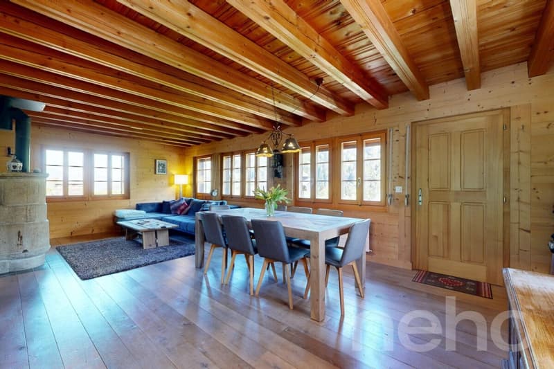 Chalet familial de charme avec vue panoramique à Val-d?Illiez (5)