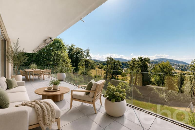 Appartement d'exception avec vue panoramique sur le lac et les Alpes (7)