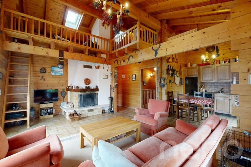 Authentique chalet en madriers avec vue imprenable (8)