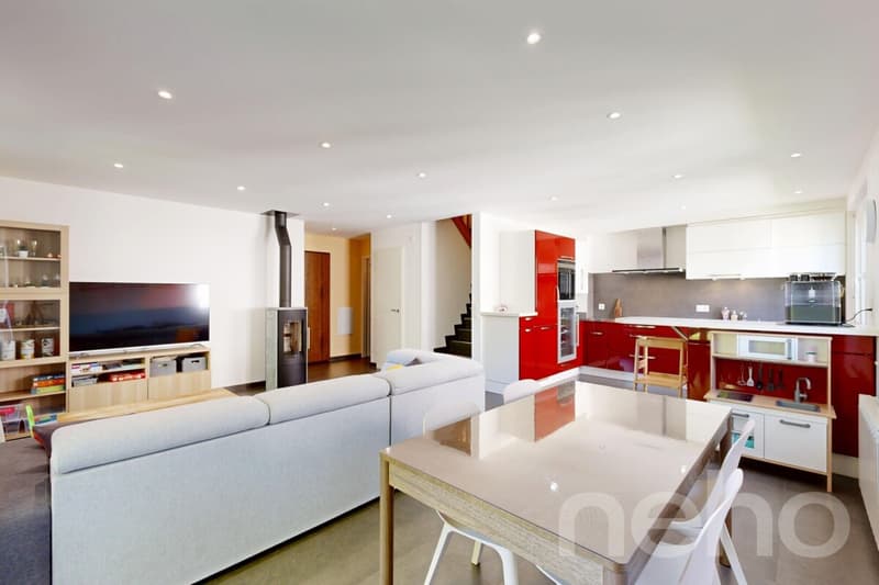 Duplex en attique rénové en Terre Sainte aux volumes généreux (5)