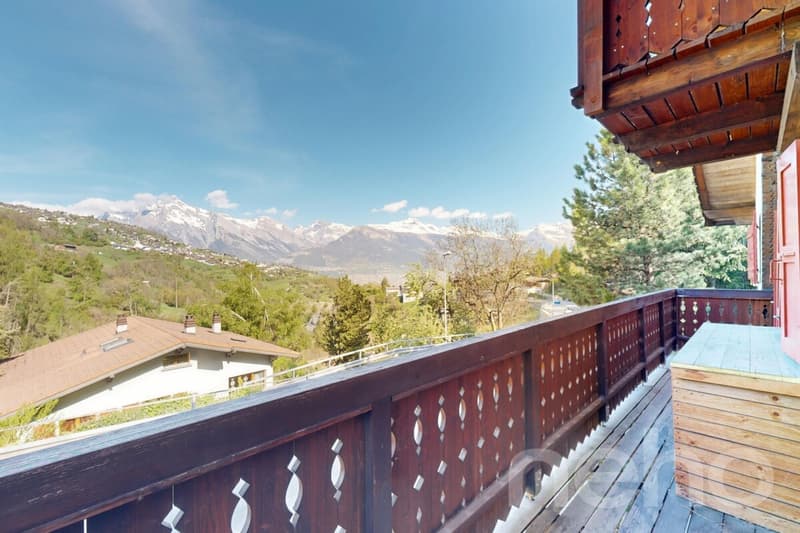 À 3 minutes de Nendaz ? Chalet rénové avec cachet et vue Alpes (7)
