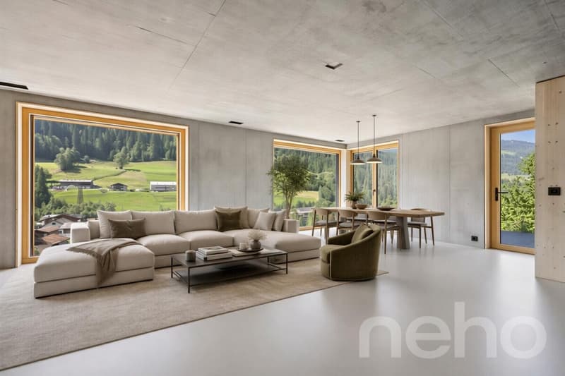 Moderne 2.5 Zimmer Wohnung mit Bergsicht in Küblis (12)