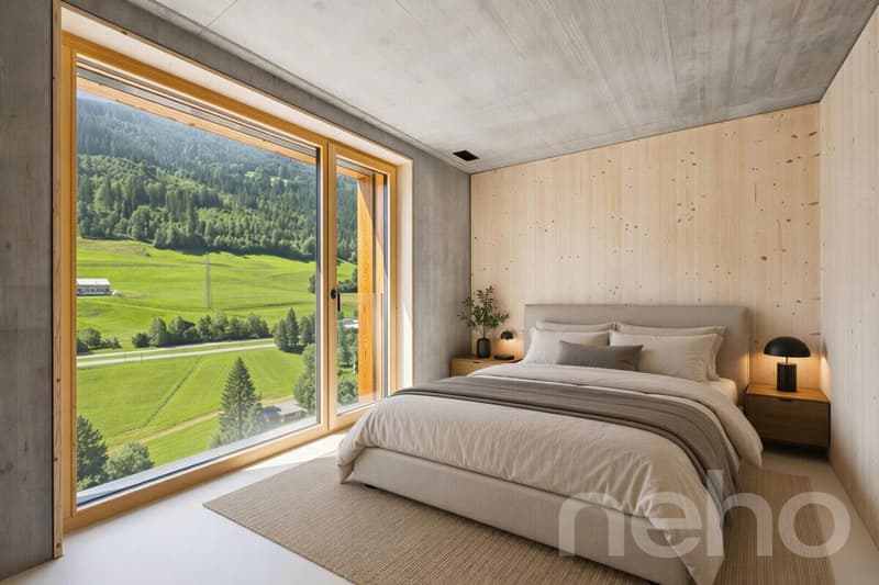 Moderne 2.5 Zimmer Wohnung mit Bergsicht in Küblis (7)