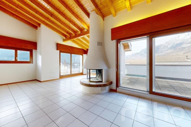 Attique 4 pièces au coeur de Conthey - Terrasses généreuses (3)