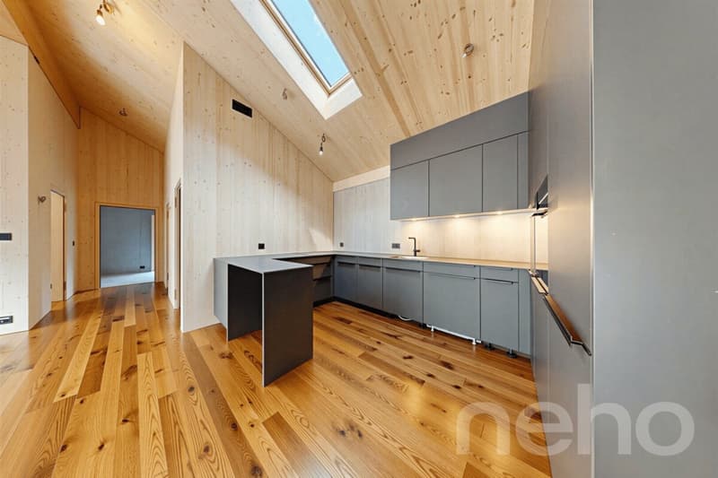 Neubau-Dachgeschosswohnung mit besonderer Architektur und Bergsicht (5)