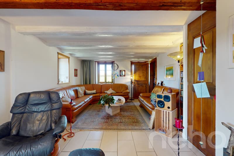 DUPLEX DE CHARME AVEC GRAND POTENTIEL D?AMÉNAGEMENT À SOTTENS (11)