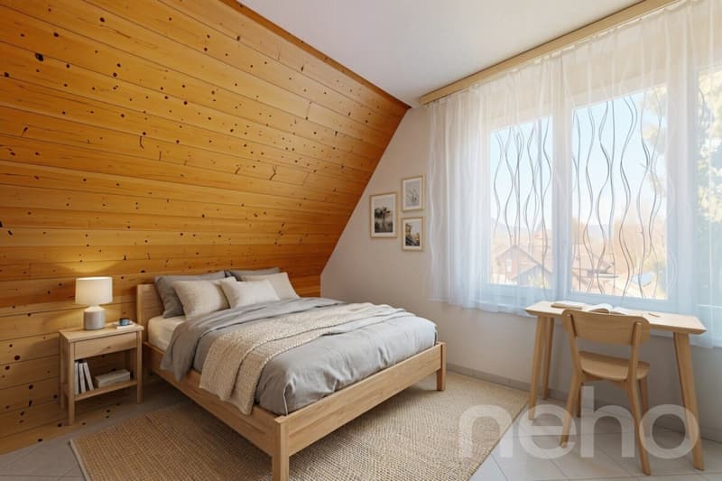 Charmante Dachwohnung mit Galerie und Weitsicht ins Grüne (1)