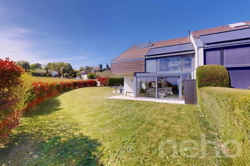 Maison contemporaine aux volumes d'exception avec vue lac et Alpes (2)