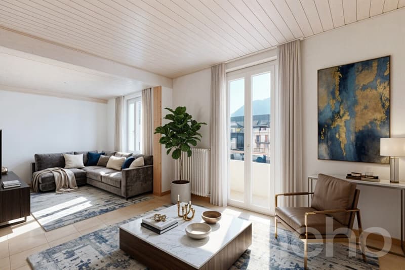 Maison à Aigle avec 2 appartements, vue dégagée et fort potentiel (7)