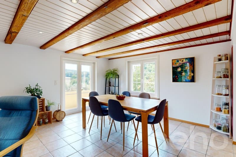 Maison rénovée avec jardin, étang et vue dégagée à 5 min d?Avenches (11)
