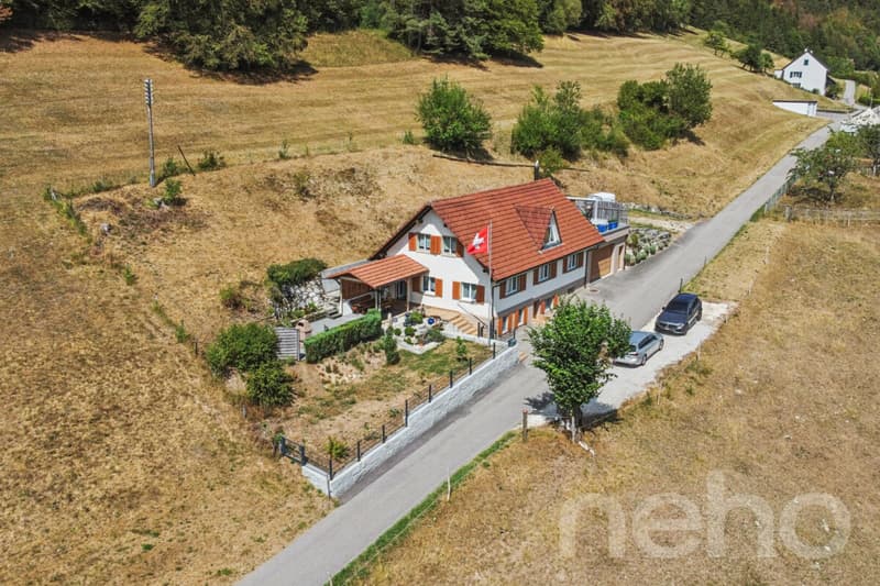 Einfamilienhaus mit viel Platz, Umschwung und freier Aussicht (2)