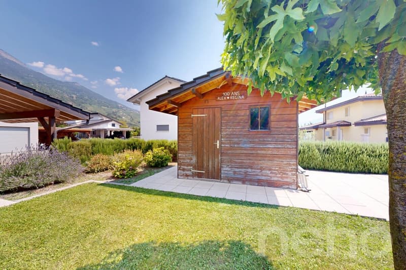 Maison 6.5 avec grande parcelle, jardin et chauffage solaire. (8)