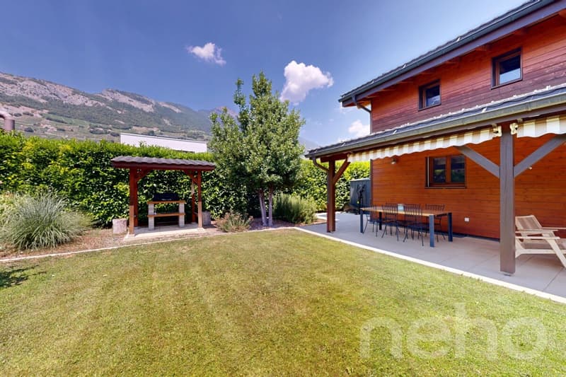Maison 6.5 avec grande parcelle, jardin et chauffage solaire. (9)