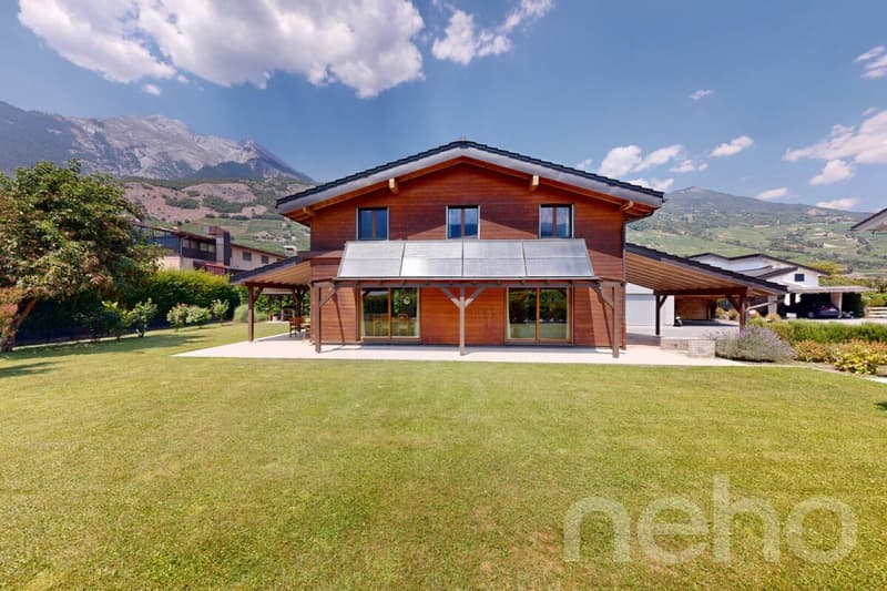 Maison 6.5 avec grande parcelle, jardin et chauffage solaire. (4)