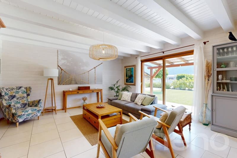 Maison 6.5 avec grande parcelle, jardin et chauffage solaire. (12)