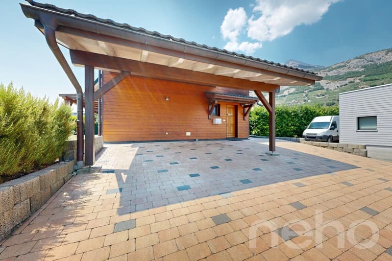 Maison 6.5 avec grande parcelle, jardin et chauffage solaire. (7)