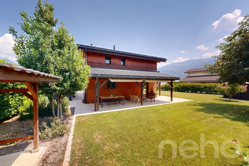 Maison 6.5 avec grande parcelle, jardin et chauffage solaire. (5)