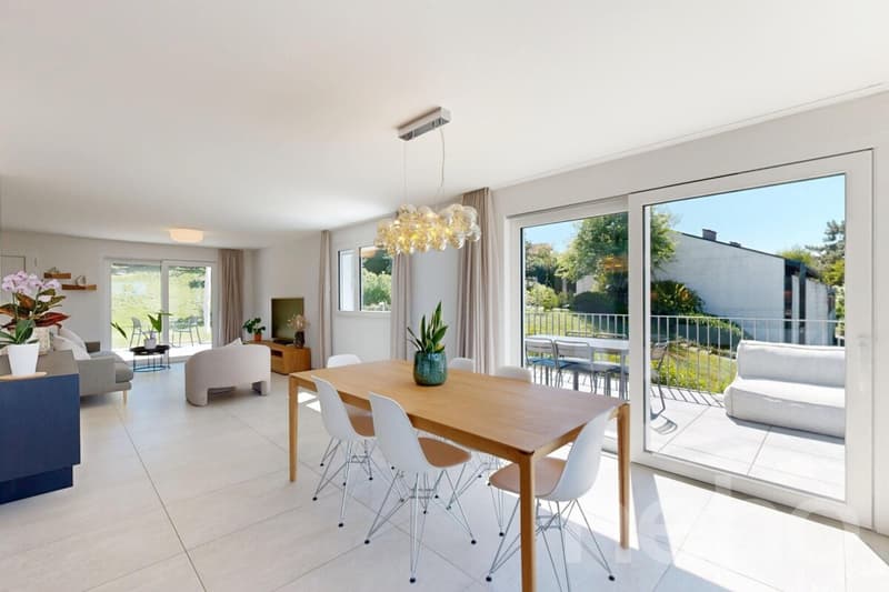 Duplex 4,5p avec jardin privatif, terrasses et vue lac (1)