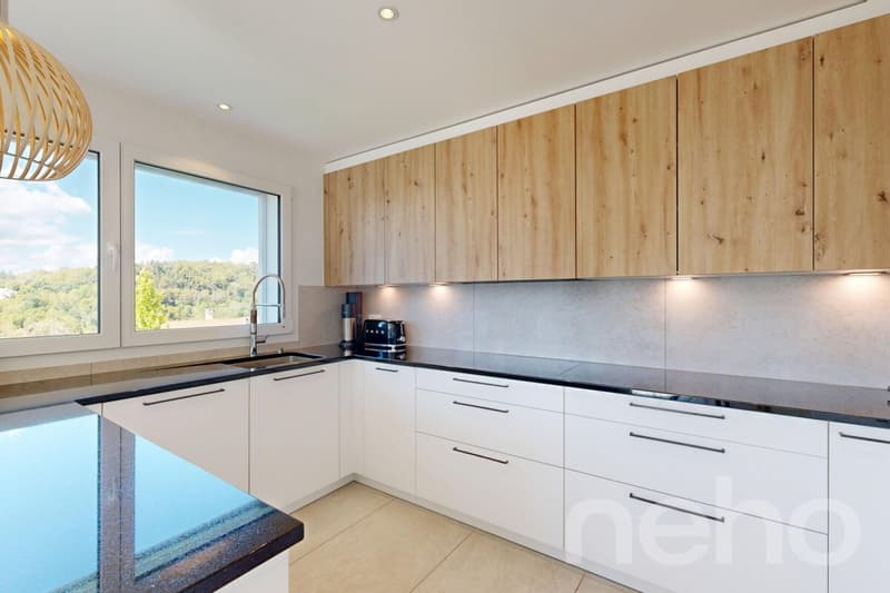 Duplex 4,5p avec jardin privatif, terrasses et vue lac (5)