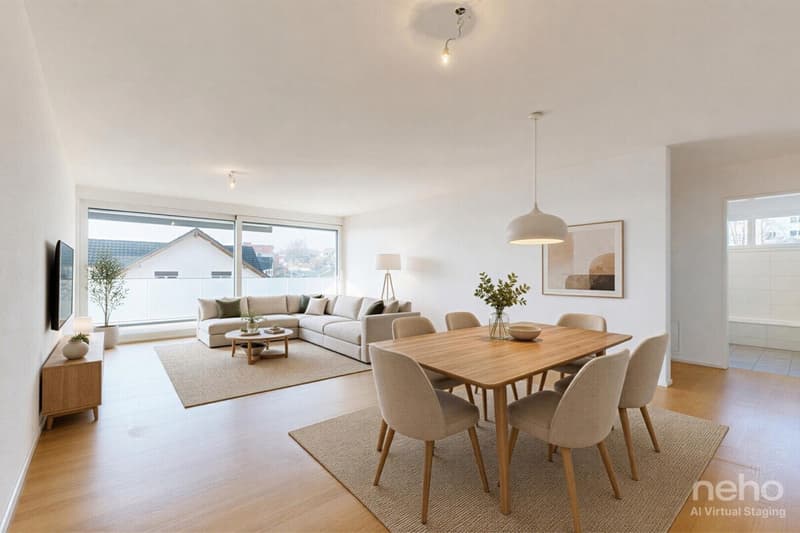 Moderne 3.5-Zi.-Wohnung mit grossem Balkon und Option für 2 Parkplätze (1)