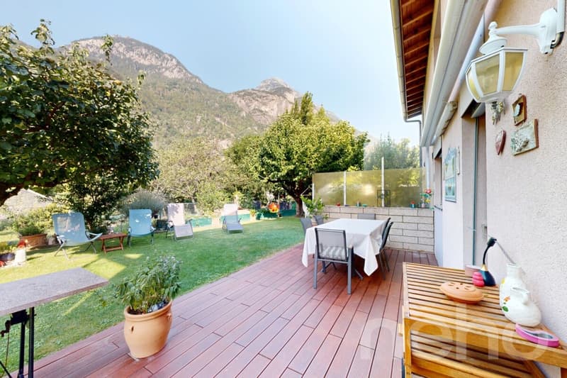 Villa individuelle à Vernayaz? espaces modulables, extérieur verdoyant (11)