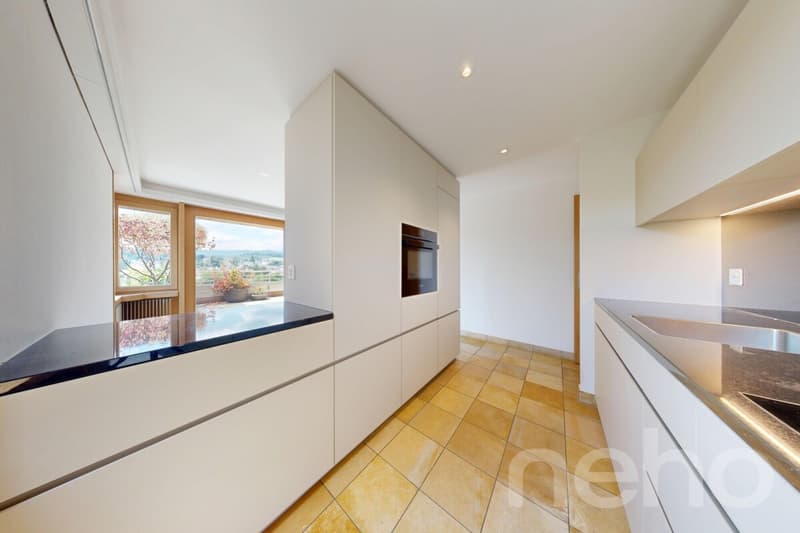 6.5 Zimmer Terrassenwohnung mit 189 m² Aussenfläche und Weitsicht (4)
