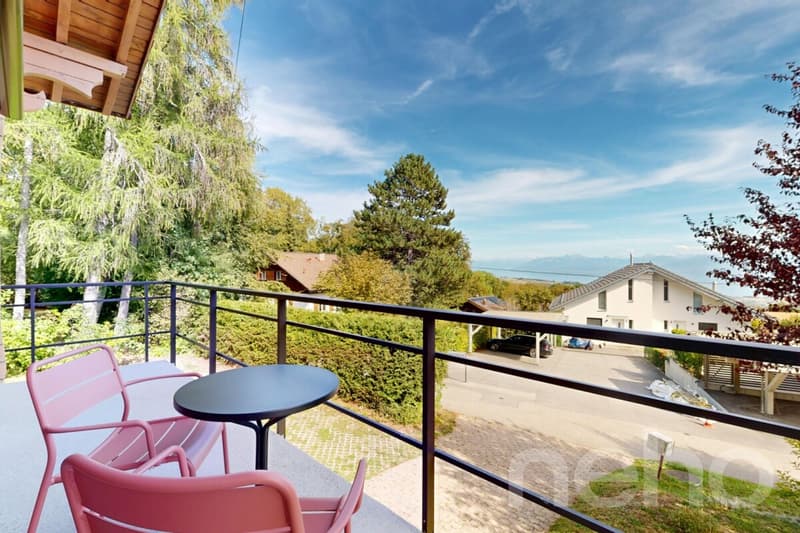 Chalet entièrement rénové à Arzier ? calme absolu, vue panoramique (12)