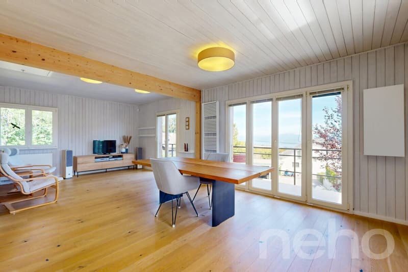 Chalet entièrement rénové à Arzier ? calme absolu, vue panoramique (4)