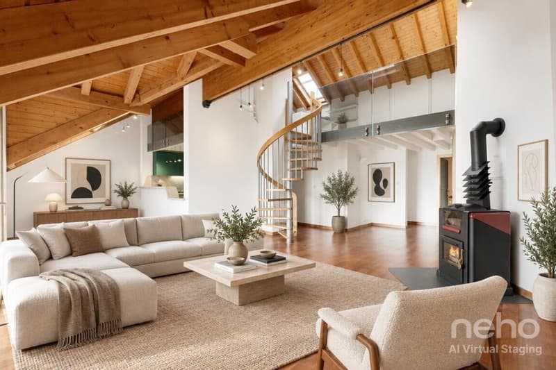 Duplex en attique avec vue lac panoramique à Blonay (1)