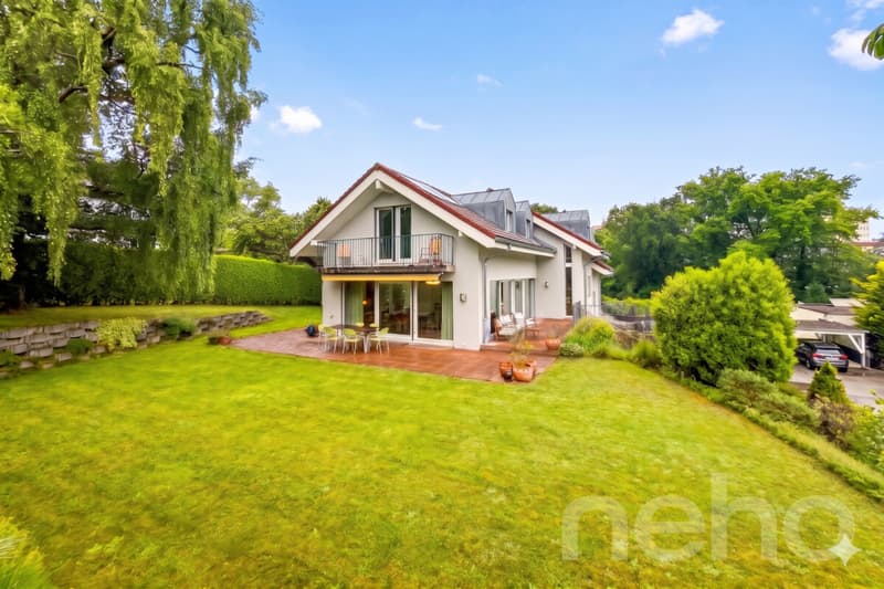 Elegant semi-detached house with a garden on the outskirts of Morges (1)