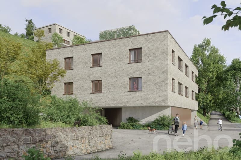 Appartement de 4,5 pièces, avec loggia protégée face à la forêt (1)