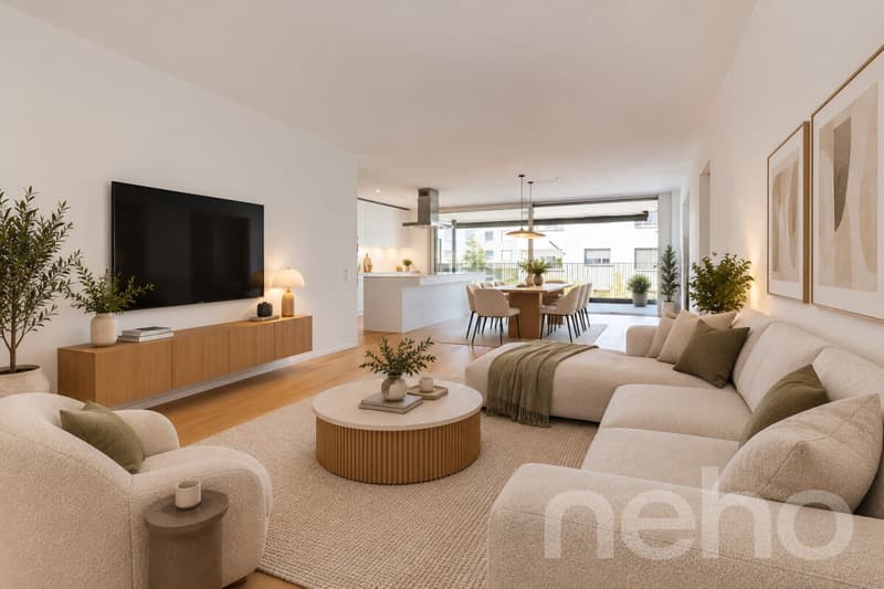 Grpsszügige 4.5 Zimmer-Wohnung mit 2 Balkonen in Lenzburg (1)