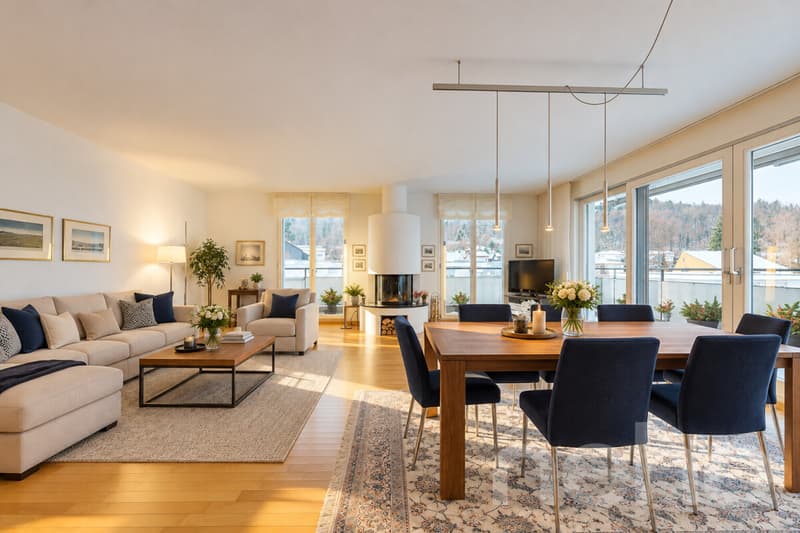 Stilvolle 5.5-Zimmer-Attikawohnung mit Weitsicht (1)