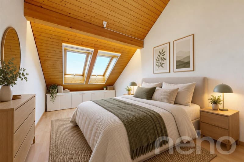 Lichtdurchflutete 3.5-Zimmer-Dachgeschosswohnung in Affoltern am Albis (7)