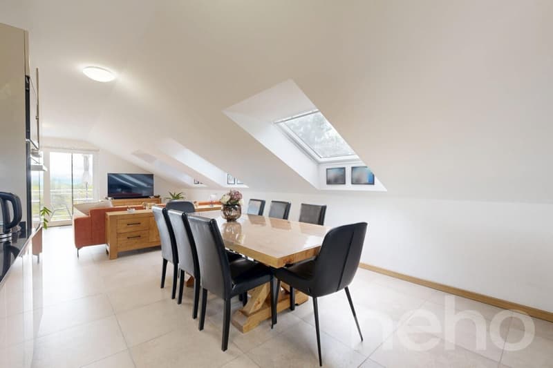 Attique contemporain traversant avec grand balcon et vue dégagée (7)
