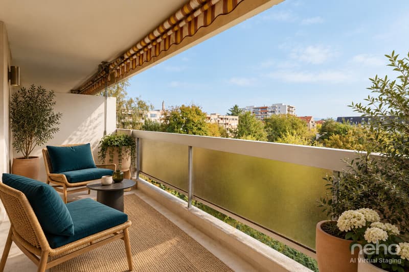 Attique de 3.5 pièces avec deux balcons, très bien placé (10)