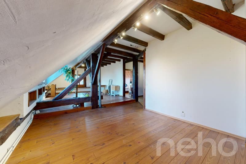 DUPLEX DE CHARME AVEC GRAND POTENTIEL D?AMÉNAGEMENT À SOTTENS 5.5p (12)