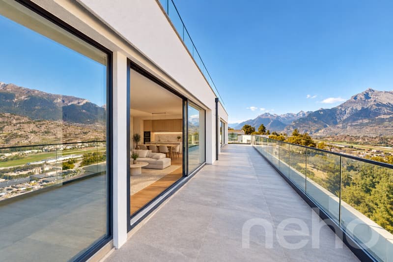 Appartement de 3,5 pièces avec balcon et vue panoramique à Salins (5)