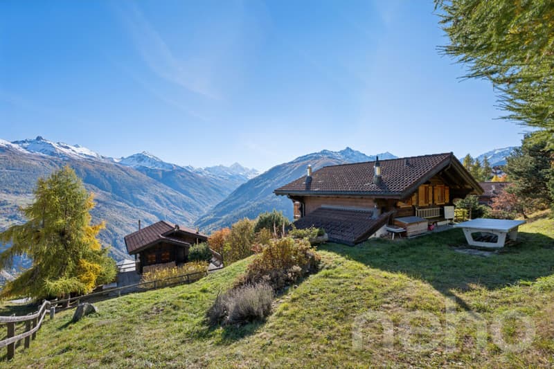 Chalet de montagne en résidence secondaire avec vue idéal pour le ski (10)