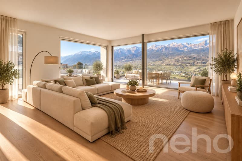 Attique de 4,5 pièces avec grande terrasse de 70 m² et vue panoramique (2)