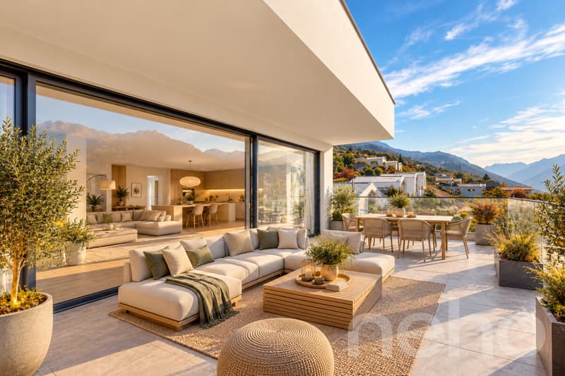Attique de 4,5 pièces avec grande terrasse de 70 m² et vue panoramique (4)