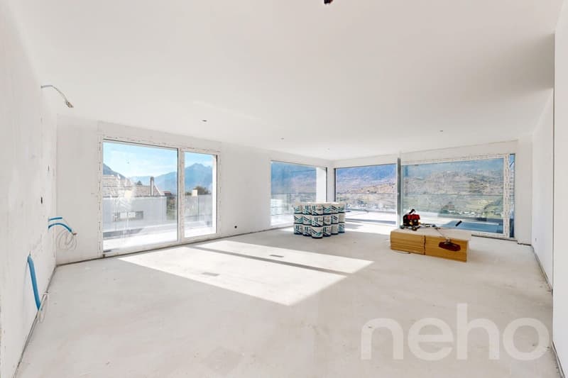 Attique de 4,5 pièces avec grande terrasse de 70 m² et vue panoramique (7)