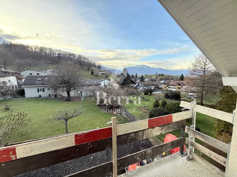Attique sous combles au Châtel-sur-Bex, livré avec potager privé (3)