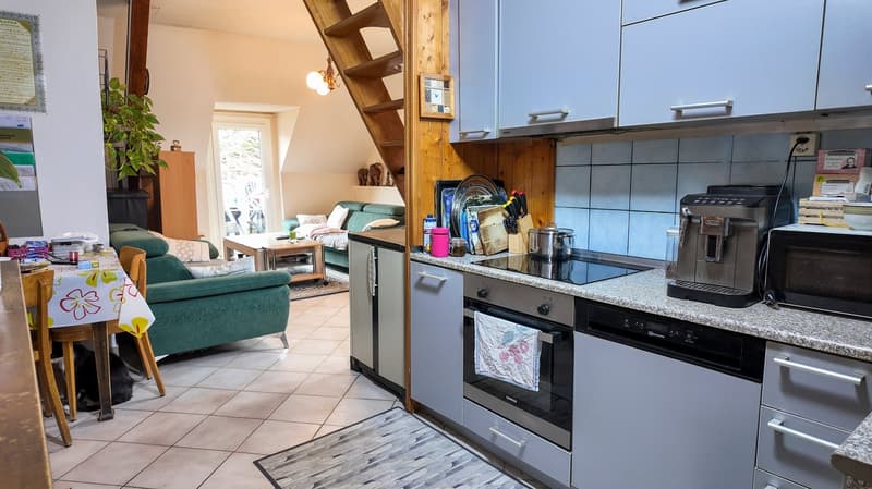 Countertops, stove, dishwasher, oven, coffee machine, sink