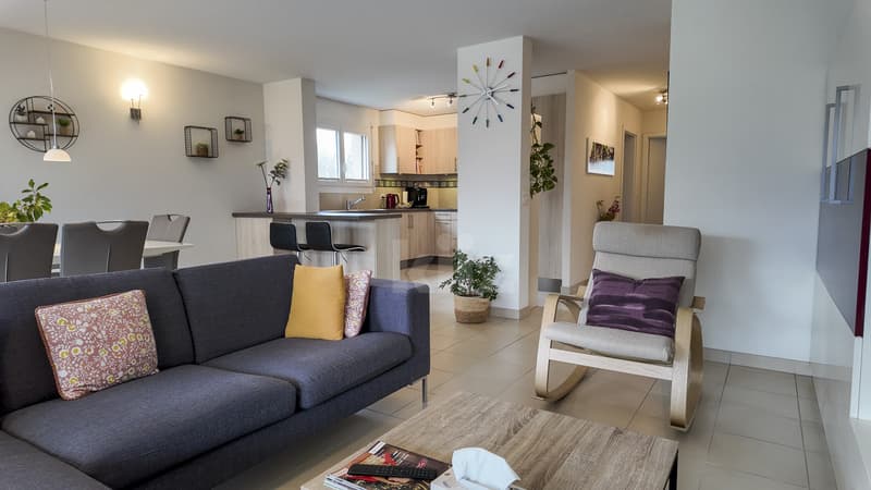 Bel appartement récent avec grand balcon (4)